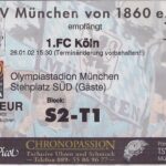 🇩🇪 26.01.2002 – TSV 1860 München – 1. FC Köln 3:0